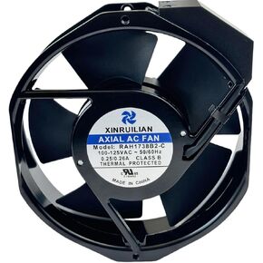 for XINRUILIAN RAH1738B2-C Cooling Fan 100-125VAC 0.25/0.26A 50/60Hz 172x150x38mm,2-pin BTH Connector Cooling Fan RAH1738B2-C