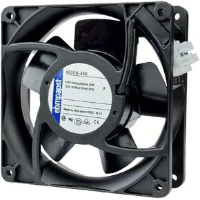 for ebmpapst 4600N-466 Axial Fan,115V 20W 106CFM Industrial Cooling Fan All-Metal Heat-Resistant Cooling Fan 4600N-466