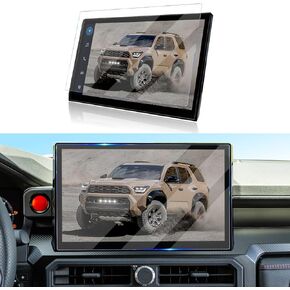 For 2025 Toyota 4Runner Screen Protector and 2025 2024 Toyota Tacoma Screen Protector 14 Inch Touchscreen 2025 4Runner Accessories Tempered Glass Ultra Clear Anti Scratch Fingerprints