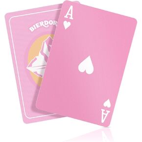 BIERDORF Diamond Waterproof Black Playing Cards, Poker Cards, HD, Deck of Cards (Black)