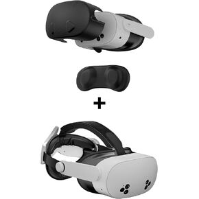 APEXINNO Hard Protective Shell Cover for Meta Quest 3S,Elite Strap Replacement Accessories VR Headstrap with Comfortable Headpad