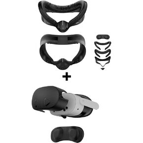 APEXINNO Facial Interface Face Pad Cover Compatible with Meta Quest 3S VR Accessories, APEXINNO Hard Protective Shell Cover for Meta Quest 3S, VR Headset Accessories of EVA Material