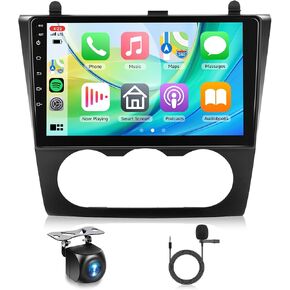 2+64G Android Car Stereo for Nissan Altima Teana 2008-2012 with Wireless Carplay Android Auto Car Radio, 9’’ Touchscreen Head Unit with Bluetooth GPS WiFi Mirror Link FM/RDS EQ Backup Camera SWC