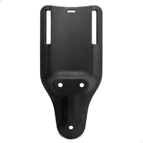 Low-Ride UBL,Universal Low Ride Duty Belt Loop with 2 inch Belt Slot,3-Hole Pattern,Attachment for Duty Holster Belt,Plain Black Finish,One Size
