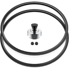50332 3-Piece Pressure Regulator 5-10-15lb and 09985 Pressure Canner Sealing Rings for Presto Pressure Cooker Canners 16 Quart 18 Quart 23 Quart