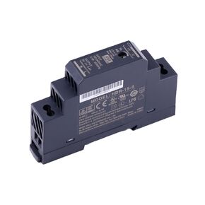 HDR-15-5 15W 5V 2.4A AC-DC DIN Rail Power Supply - Industrial Automation, Wide Voltage Input