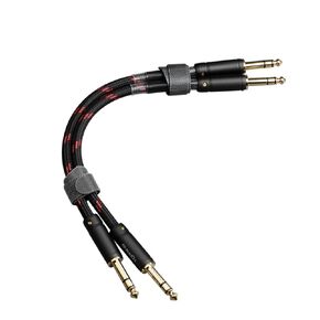 Topping TCT1 HiFi Audio Cable TRS to TRS Large Three-core 6.35mm Male to Male Balance Cable (25CM)