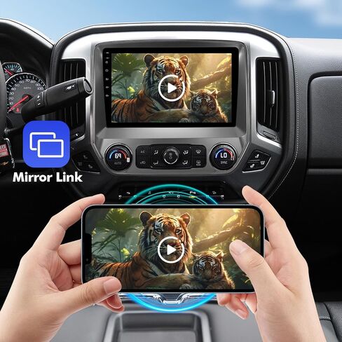 10.1 Inch IPS Touchscreen Android 12 Car Stereo for Chevrolet Silverado/GMC Sierra 2014-2018 with Wireless CarPlay & Android Auto 2+32GB Car Radio, Support GPS, WiFi, Bluetooth, FM, Backup Camera, in Saudi Arabia