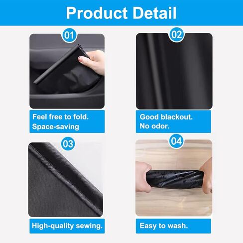 Ovege Car Window Shades Magnetic 2pcs Universal Car Window Screen Mesh Side Window Sun Shade Automotive Window Sunshades for Driver Passenger (Front Seat 2pcs-) in Kuwait