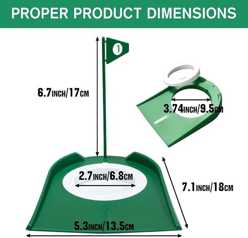 9 Pack Putt Cups with Flags, Mini Golf Game with Golf Ball Retriever, Build Your Own Course at Home, The Office or On The Green, Putt Putt Golf Set for Backyard Indoor Outdoor, Light Green in Saudi Arabia