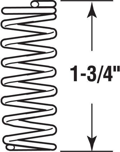 Prime-Line SP 9714 Compression Spring, Spring Steel Construction, Nickel-Plated Finish, 0.011 GA x 5/32 In. x 1 In. (6 Pack) in Saudi Arabia