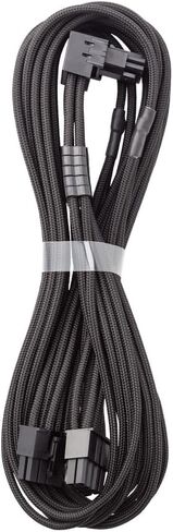 Cablemod C-Series Pro Modflex Sleeved 12V-2x6 12VHPWR 90 ° STealthSense PCIe Cable for Corsair Type 4 / Type 3-Variant B (الأسود ، 16 دبوسًا إلى 8 دبوس ، 60 سم) in Saudi Arabia