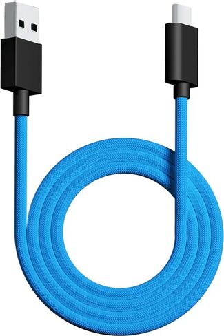PWNAGE Ultra Custom Paracord Ultra Flexible USB C Cable for Gaming Keyboard, Mouse, Charging, Double-Sleeved Mechanical Keyboard Cable, 1.8M USB-A to USB-C, Red Color in Kuwait