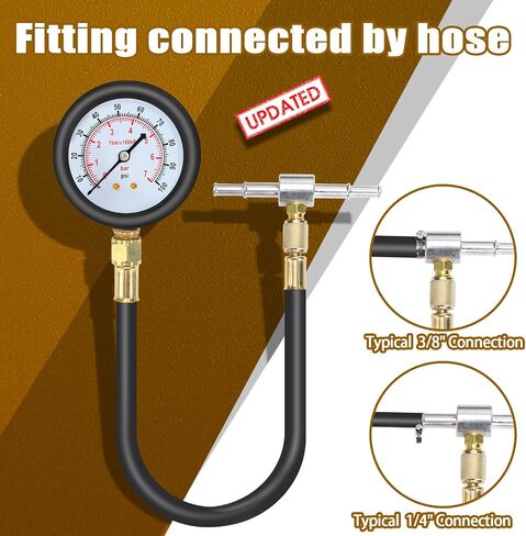 BETOOLL 0-140PSI حاقن الوقود مضخة حقن اختبار الضغط مجموعة قياس أدوات السيارات (ماجستير) in Kuwait
