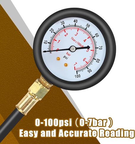 BETOOLL 0-140PSI حاقن الوقود مضخة حقن اختبار الضغط مجموعة قياس أدوات السيارات (ماجستير) in Kuwait