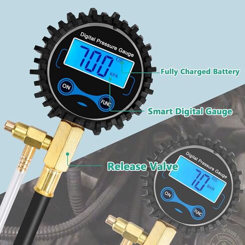 BETOOLL 0-140PSI حاقن الوقود مضخة حقن اختبار الضغط مجموعة قياس أدوات السيارات (ماجستير) in Kuwait