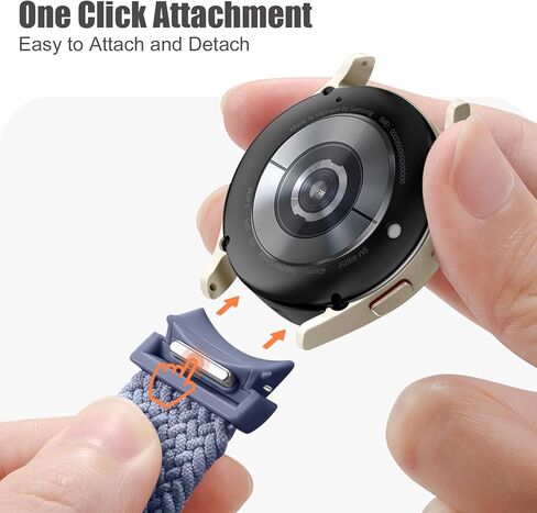 Charlam One Click No Gap Braided Bands متوافقة مع Samsung Galaxy Watch 7 Band 6 5 4 Fe 40mm 44mm ، شاهد 6/4 Classic/5 Pro in Kuwait