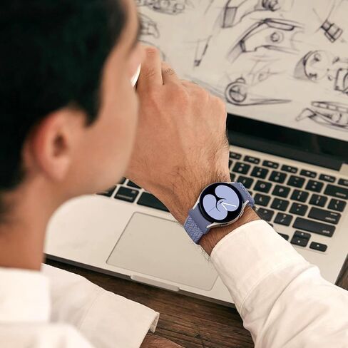 Charlam One Click No Gap Braided Bands متوافقة مع Samsung Galaxy Watch 7 Band 6 5 4 Fe 40mm 44mm ، شاهد 6/4 Classic/5 Pro in Kuwait