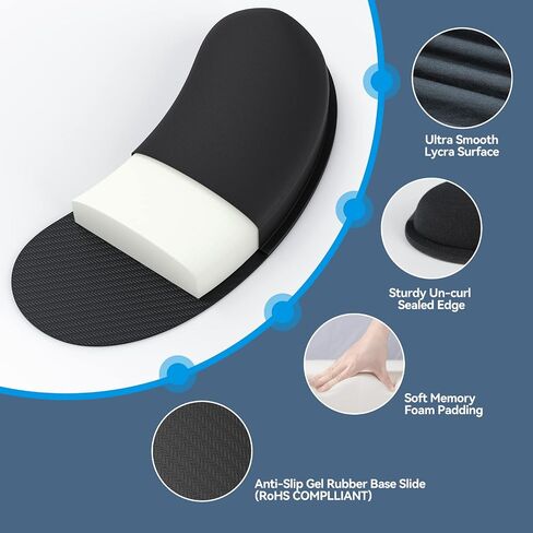 TECKNET Keyboard Wrist Rest, Gel Memory Foam Wrist Rest, Waterproof Wrist Rest Pad, Wrist Rest for Computer Keyboard Support for Typing Pain Relief, Comfort for Office, Gaming, Computer, Black in Saudi Arabia