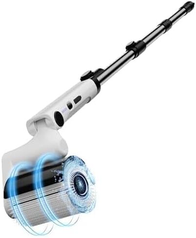 Electric Spin Scrubber, Cordless Cleaning Brush, Shower Cleaning Brush with 9 Brush Heads 2H Power Dual Speed, Adjustable Extension Handle, IPX7 Waterproof for Tub Tile Floor Car, White. in Saudi Arabia