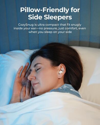Lytmi CozySnug C1 Sleep Earbuds, Bluetooth 5.3 Noise-Blocking Sleep Headphones, App Control, Comfortable Fit, 3 Sizes of Ear Tips, 21H Playtime, Compact Design for Side Sleepers in Kuwait