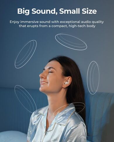 Lytmi CozySnug C1 Sleep Earbuds, Bluetooth 5.3 Noise-Blocking Sleep Headphones, App Control, Comfortable Fit, 3 Sizes of Ear Tips, 21H Playtime, Compact Design for Side Sleepers in Kuwait