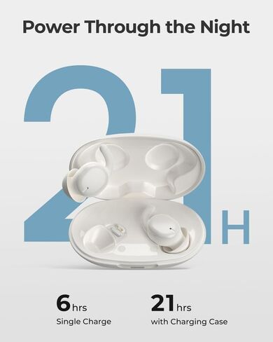 Lytmi CozySnug C1 Sleep Earbuds, Bluetooth 5.3 Noise-Blocking Sleep Headphones, App Control, Comfortable Fit, 3 Sizes of Ear Tips, 21H Playtime, Compact Design for Side Sleepers in Kuwait