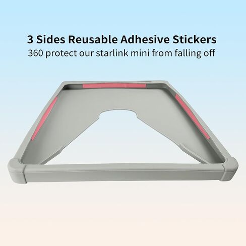 New Upgrade Silicone Protective Case for Starlink Mini Case, Anti-Bump Design for Starlink Mini with Hook to Hang on The Starlink Mini Backpack Grey in Saudi Arabia