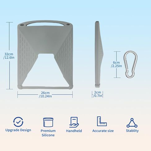 New Upgrade Silicone Protective Case for Starlink Mini Case, Anti-Bump Design for Starlink Mini with Hook to Hang on The Starlink Mini Backpack Grey in Saudi Arabia