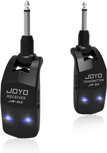 JOYO 5.8GHz Wireless Guitar System Wireless Guitar Transmitter Receiver Rechargeable Audio with 4 Siganl Channels for Electric Guitar Bass 20M (JW-02S) in Saudi Arabia