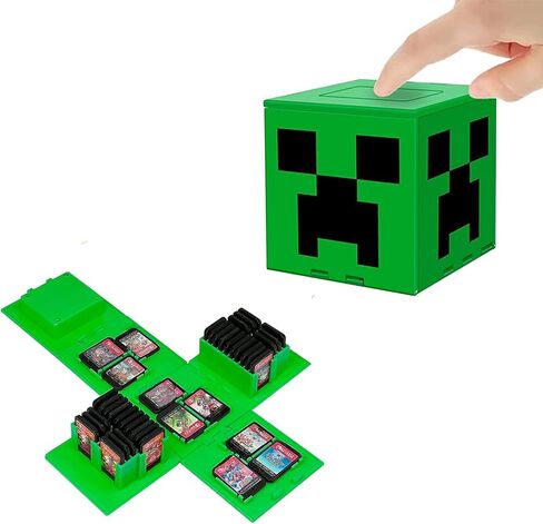 صندوق تخزين بطاقة Doepebaebae لبطاقة لعبة التبديل ، حامل بطاقة ألعاب الفيديو مع 41 فتحات بطاقة لعبة ، هدية ممتعة للأطفال (MG Red 41) in Kuwait