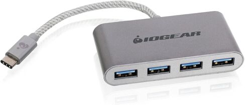 IOGEAR USB-C to USB 3.0 Hub - 1 USB-C In - 4 USB 3.0 Out - USB 3.0 Data Rate Of Up To 5Gbps - Backwards Compatible With USB 2.0 and USB 1.1 - MacBook - Tablet - Smartphone - GUH3C14 in Saudi Arabia