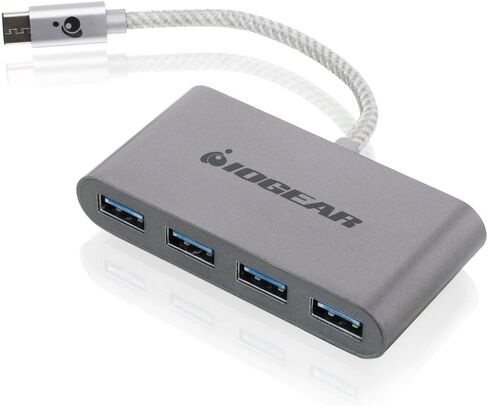 IOGEAR USB-C to USB 3.0 Hub - 1 USB-C In - 4 USB 3.0 Out - USB 3.0 Data Rate Of Up To 5Gbps - Backwards Compatible With USB 2.0 and USB 1.1 - MacBook - Tablet - Smartphone - GUH3C14 in Saudi Arabia