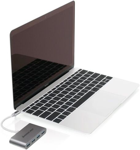 IOGEAR USB-C to USB 3.0 Hub - 1 USB-C In - 4 USB 3.0 Out - USB 3.0 Data Rate Of Up To 5Gbps - Backwards Compatible With USB 2.0 and USB 1.1 - MacBook - Tablet - Smartphone - GUH3C14 in Saudi Arabia