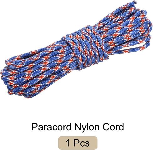 550 Paracord Rope 10ft, 4mm Thin Paracord Nylon Cord 7-Strand Core [for Tent Camping Outdoor Gear] - Black Brown in Saudi Arabia