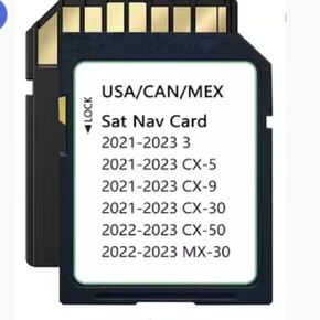 TD2K66EZ1B Latest Version Navigation SD Card Fits for 2021-2023 3 / CX5 / CX9 / CX30, 2022-2023 MX30 / CX50 Car GPS Navigation System for USA/CAN/MEX Maps