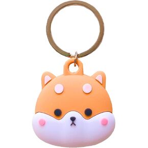 Cute Shiba Inu AirTag Holder Keychain – Case for Apple AirTag, kawaii, Protective & Stylish Dog Design