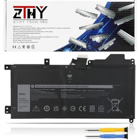 ZTHY 1FKCC Laptop Battery Replacement for Dell Latitude 7200 7210 2-in-1 Series Notebook T04J T04J001 T04J002 T5H6P 09NTKM 9NTKM 0D9J00 D9J00 0KWWW4 KWWW4 7.6V 38Wh 4750mAh
