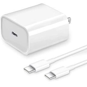 USB C Fast Charger Fit for Google Pixel 9/9 Pro 8/8 Pro 7/7 Pro 6/6 Pro/6a 5/5a 4/4a/4XL 3/3a/3XL 2/2XL XL 5G Phone 20W PD Type C Wall Charging Block and 6.6Ft Android Phone Charger Cable