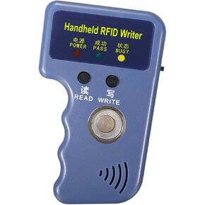 2 in 1 Handheld 125khz RFID Smart ID Card Duplicator, iButton Touch Memory Key Copier, Used for Rewritable T5577/EM4305 125Khz RFID Card & ibutton RW1990/RW2000/TM01