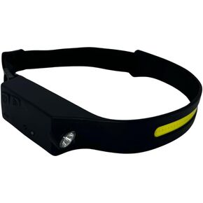 Rechargeable Headlamp with Motion Sensor, 230° Wide Beam Head Lights for Forehead - Waterproof Camping Light