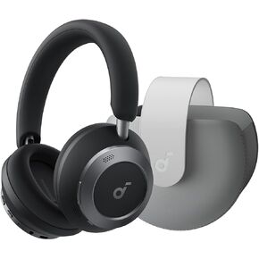 Soundcore Space One Pro by Anker, with Travel Case, Adaptive Active Noise Cancelling Headphones Driven by 6 Mics, Super Foldable Design, 60H Lossless Audio, Ultra-Fast Charging, Hi-Res Wireless Audio