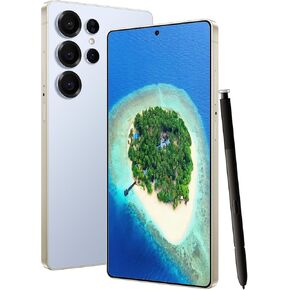 C25 Ultra Unlocked Cell Phone,8+256GB Android Phone,Android 14 Smartphone,6800mAh Battery,108MP Camera,7.3 inch HD Display,Dual SIM/Face ID/5G Phone-Green