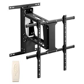 VEVOR Motorized TV Wall Mount, TV Mount for 32 to 65 Inch TV, Electric Adjustable Ceiling TV Mount, Motorized Flip Down TV Mount Bracket with Max VESA 24 x 24 in, Fits TVs Up to 88 lbs