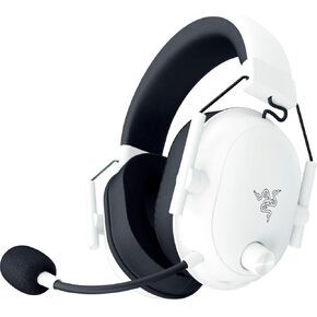 Razer BlackShark V2 HyperSpeed Wireless Gaming Headset - THX Spatial Audio - Bendable Mic - 50mm Drivers - 2.4GHz - White (Renewed)