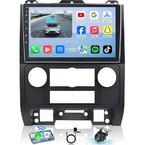 5GWiFi Car Radio for 2008-2012 Ford Escape/Mazda Tribute: 9 Inch Touch Screen(1280x800 OLED) Stereo Upgrade with Wireless Carplay Android Auto Bluetooth Backup Camera GPS Navigation SWC FM Mirror Link