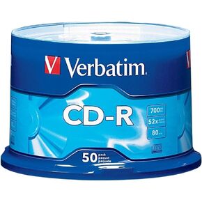 Verbatim 94691 CD Recordable Media - CD-R - 52x - 700 MB - 50 Pack Spindle