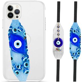 Reversible Phone Grip Strap | Comfortable Cell Phone Finger Holder & Phone Loop for Secure Handling | Phone Hand Straps for Phone Cases | Wireless Charging Compatible - Hamsa Hand