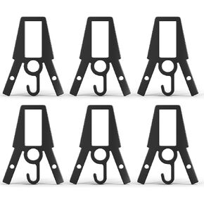 Steel Shooting Target Hanging Hook: 6 Pcs Shooting Target Hanger - DIY Assembly Pipe Stands - Metal Gong Hanger Kit