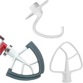 Flex Edge Beater and K45DH Coated Dough Hook and K45B Coated Flat Beater for Kitchenaid
